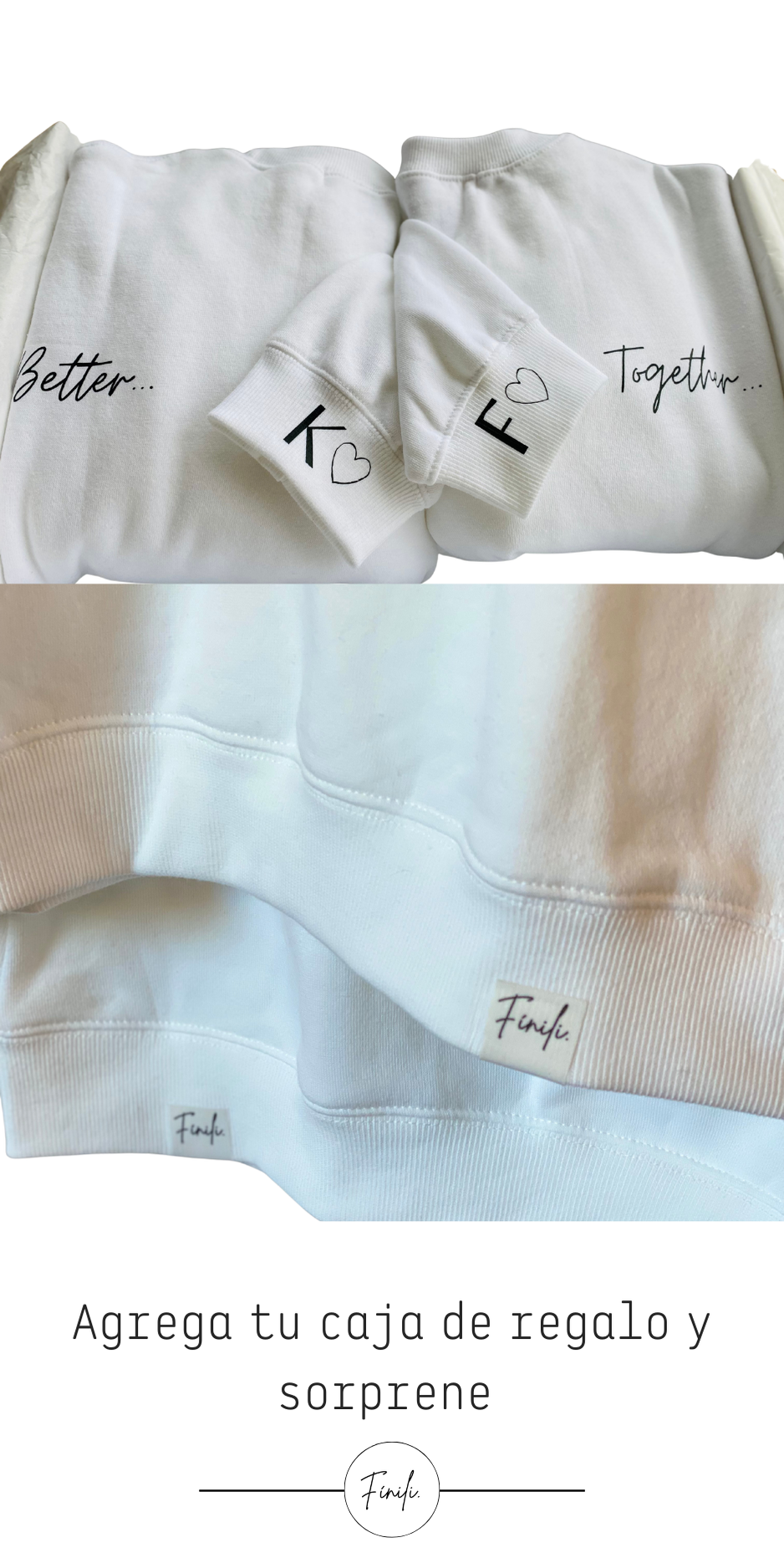 Pack Polerones: Better/Together ♡ Estilo: Relax - Cuello