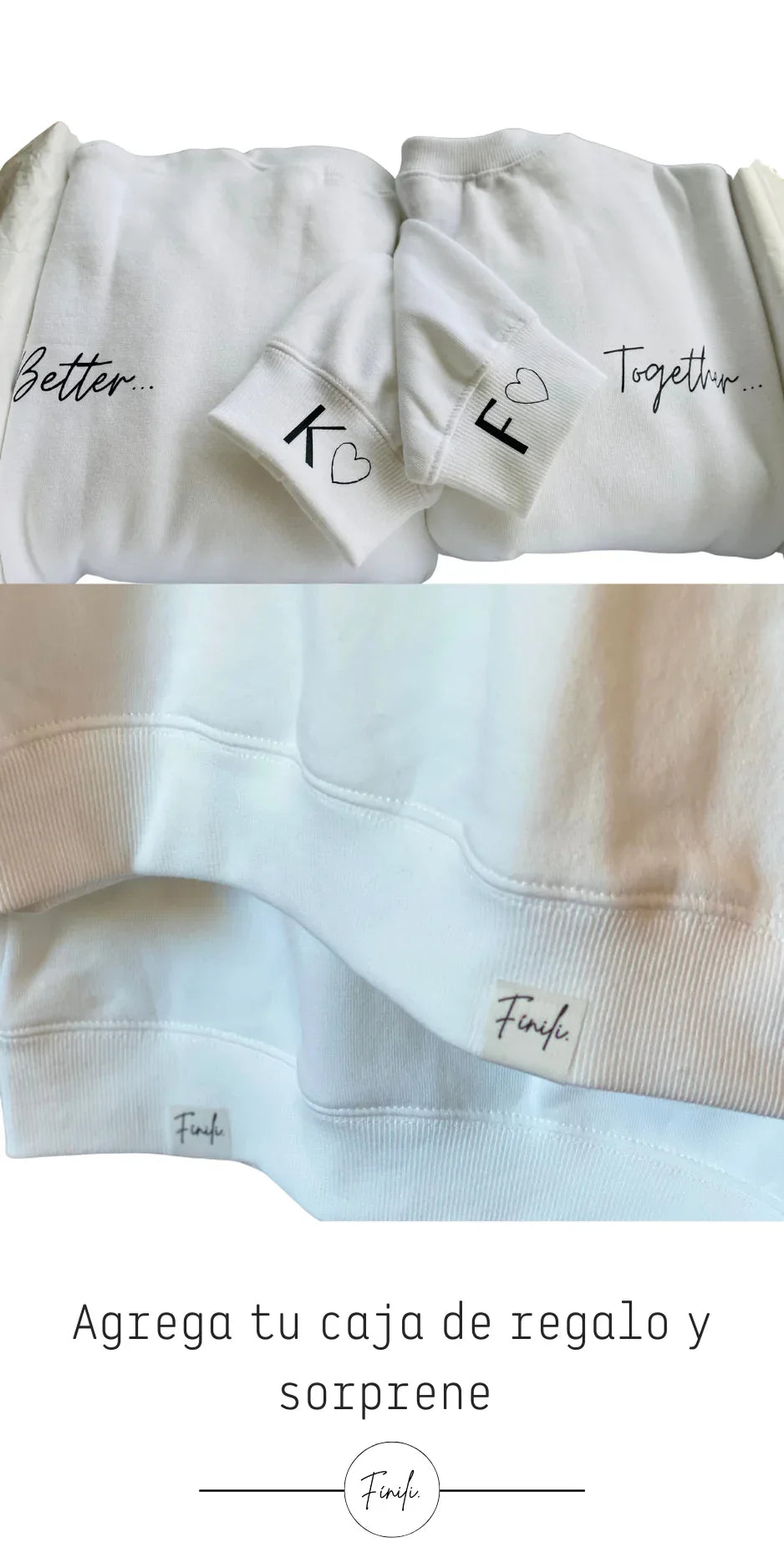 Pack Polerones: Better/Together ♡ Estilo: Relax - Cuello - Finili
