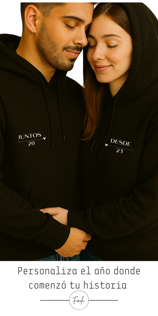 Pack Polerones: Juntos/Desde ♡ Estilo: Relax - Gorro
