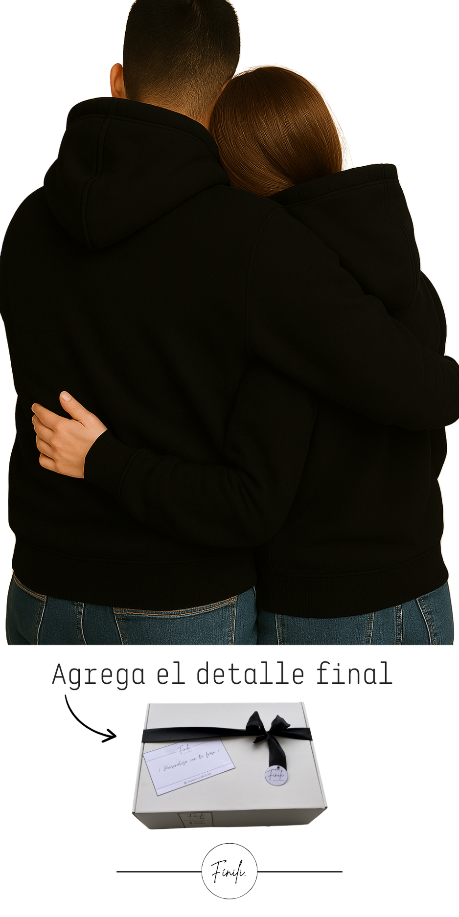 Pack Polerones: Juntos/Desde ♡ Estilo: Relax - Gorro