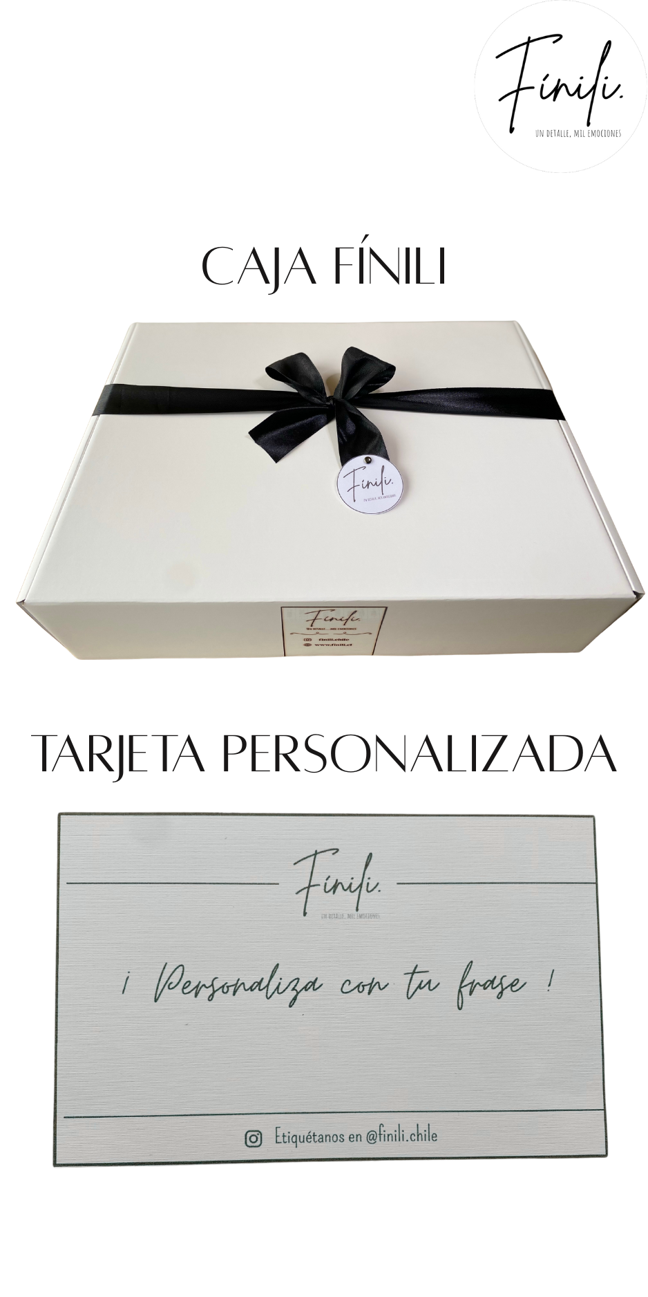 • Kit de regalo: para 2 polerones + tarjeta personalizada •