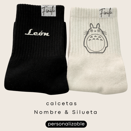 Calcetas Personalizadas - Nombre & Silueta