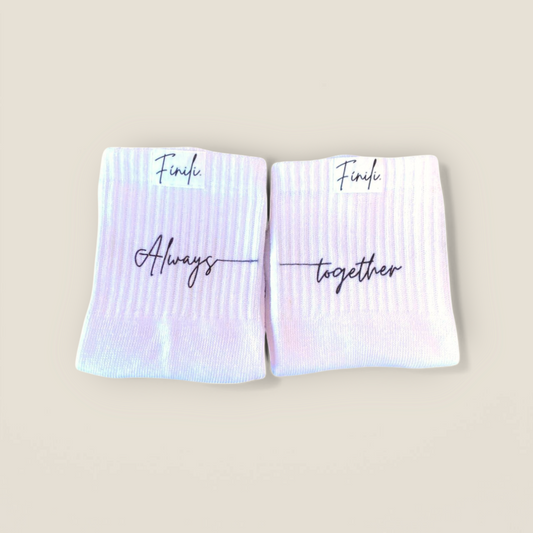 Calcetas para Parejas - Always Together (2 Pares) 🖤✨
